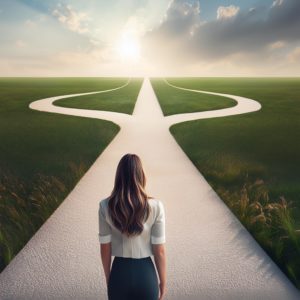 Femme qui doute d'elle-même après relation toxique