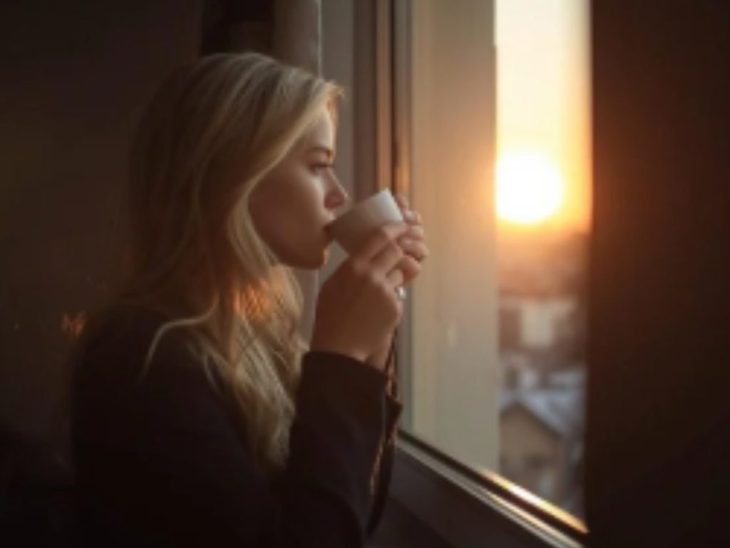 Femme épuisée après relation toxique — hypervigilance système nerveux, Elles & la Lune