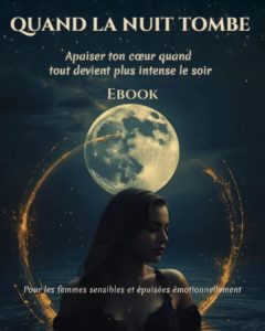 Couverture de l'ebook gratuit Quand la nuit tombe - Apaiser ton cœur et retrouver ta force intérieure