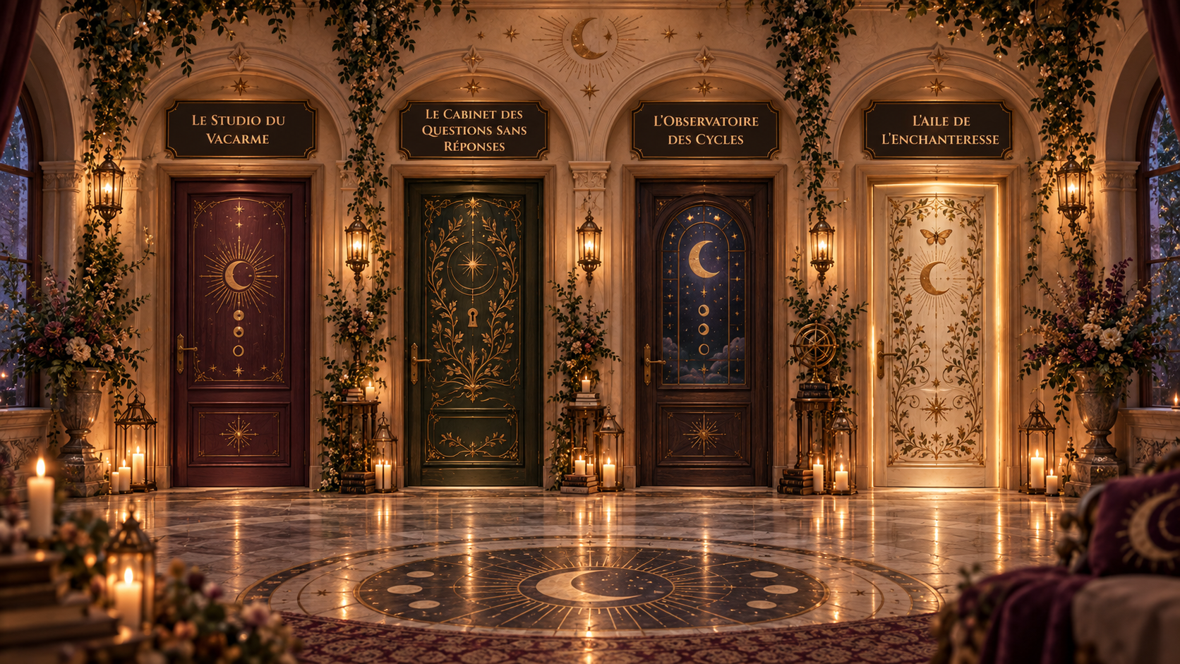 Le Manoir Elles & la Lune et ses quatre portes