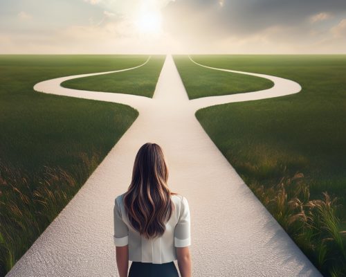 Femme qui doute d'elle-même après relation toxique
